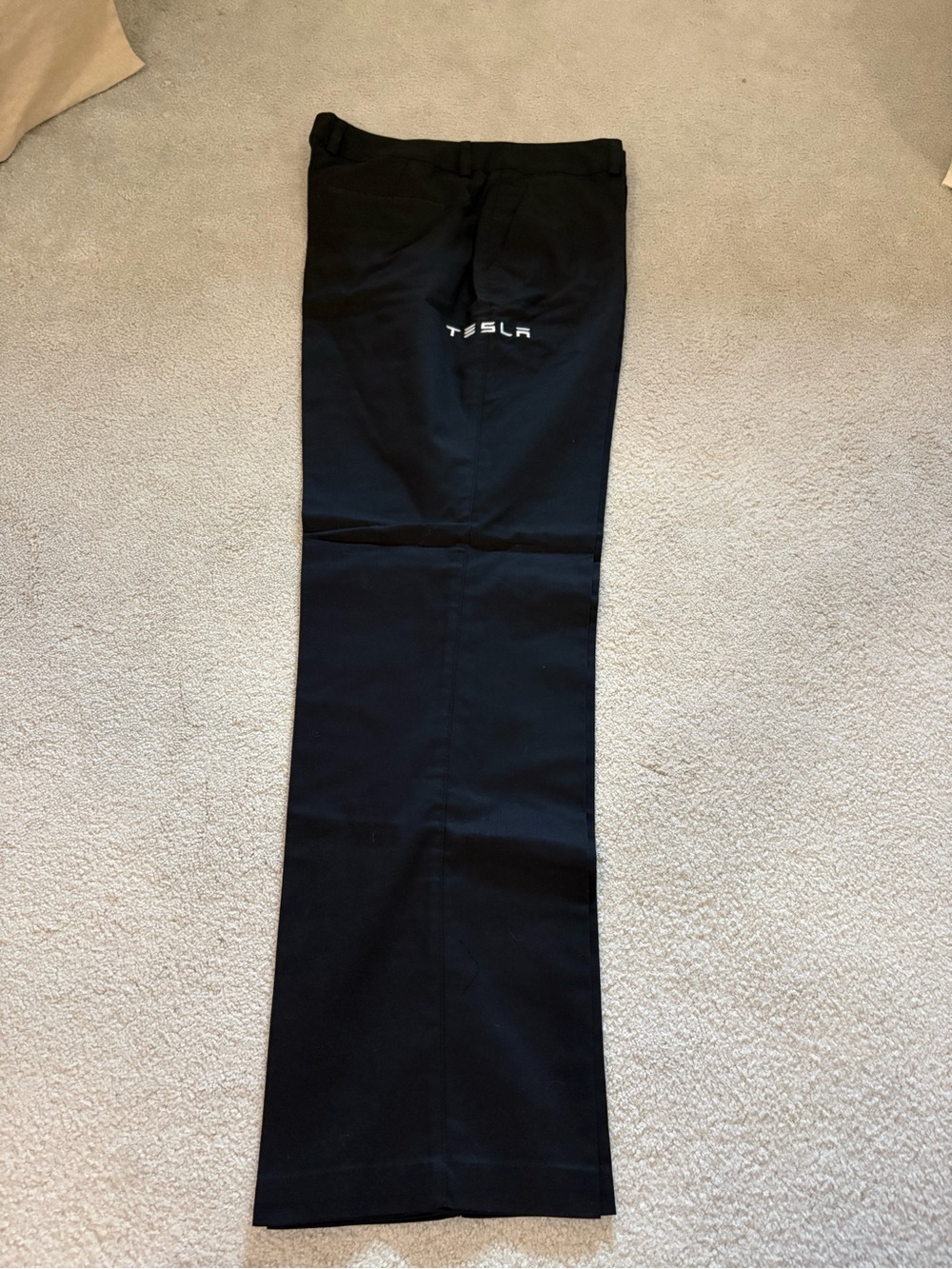 Tesla Black Chinos with Logo (34Wx32L)